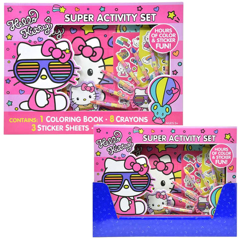 Joia Hello Kitty Super Activity Set – Coloring Book, Crayons & Stickers
