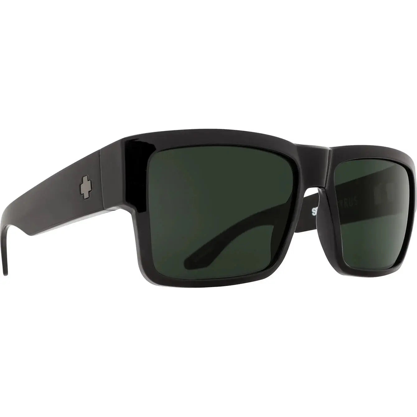 SPY+ Cyrus Sunglasses – Square Frame with Enhanced Color & Contrast  BLACK  SPY OPTIC USA