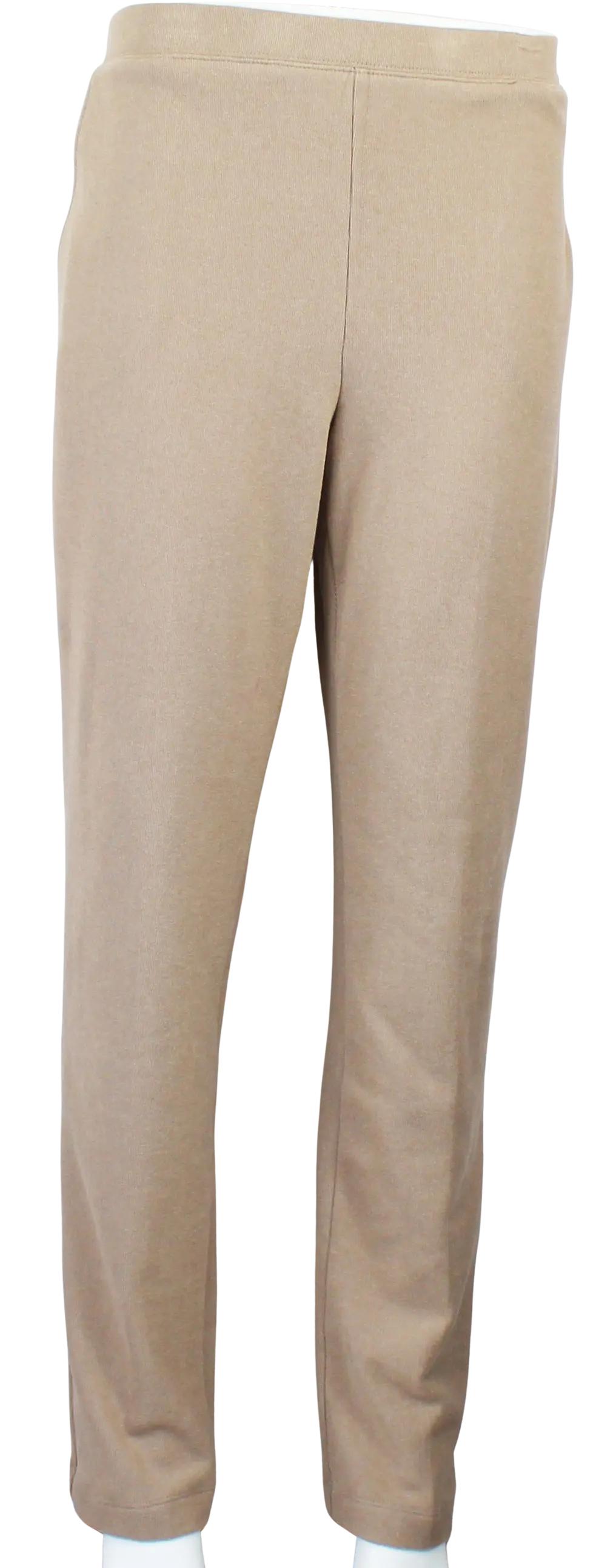 L. Hamrick Judith Knit Pants – Pull-On Straight-Leg Trousers for Effortless Style  WET-SAND-XL  L HAMRICK