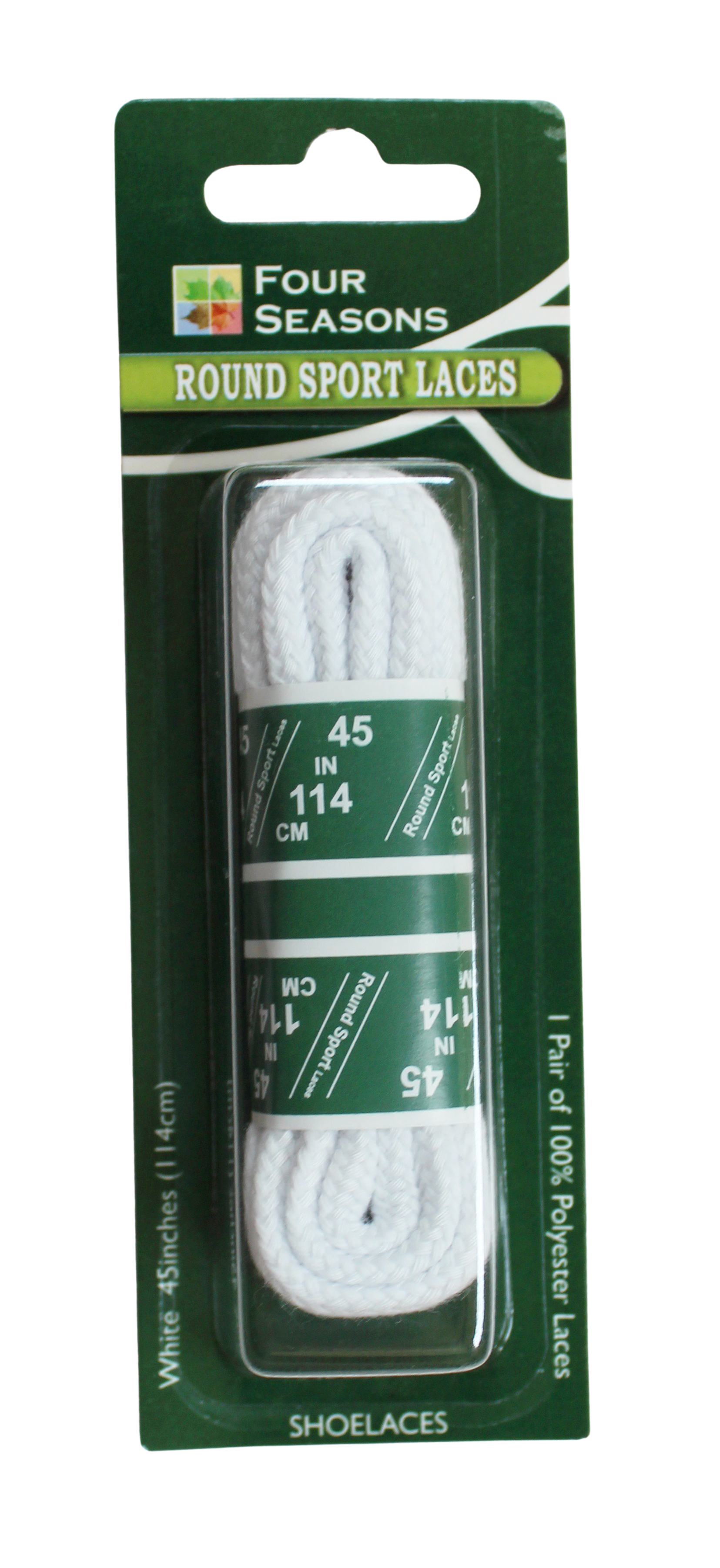 Four Seasons Round Sport Laces – Durable Cotton Shoelaces for Everyday Use    BURTEN DISTRIBUTION