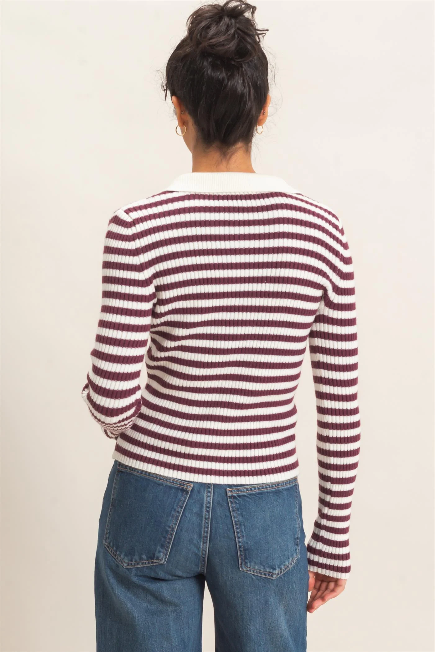 Hyfive Main Street Polo Top – Classic Stripe Polo with a Modern Fit