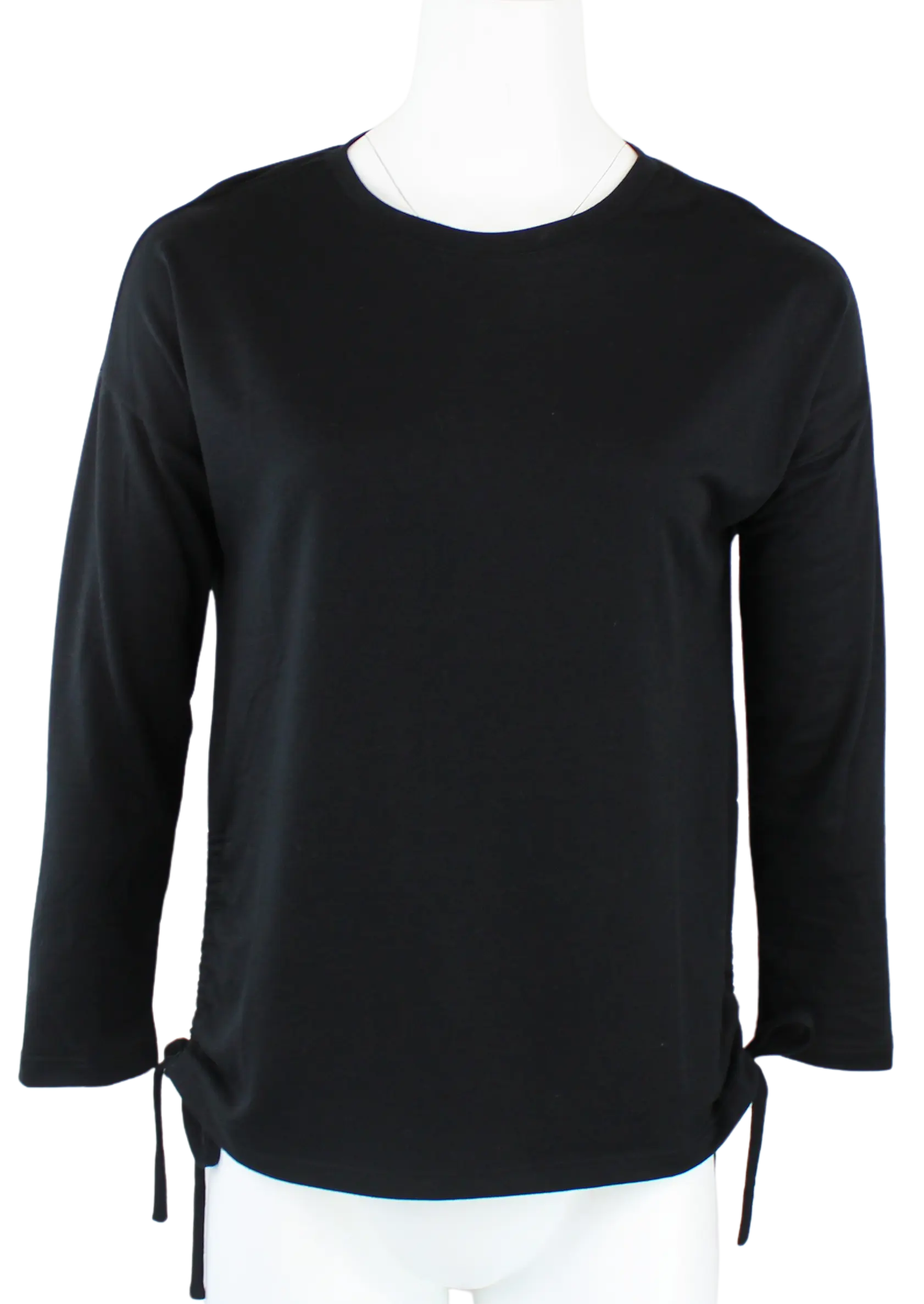 Keren Hart Scarlett Knit Top – Side-Tie Long Sleeve  BLACK-XL  KEREN HART