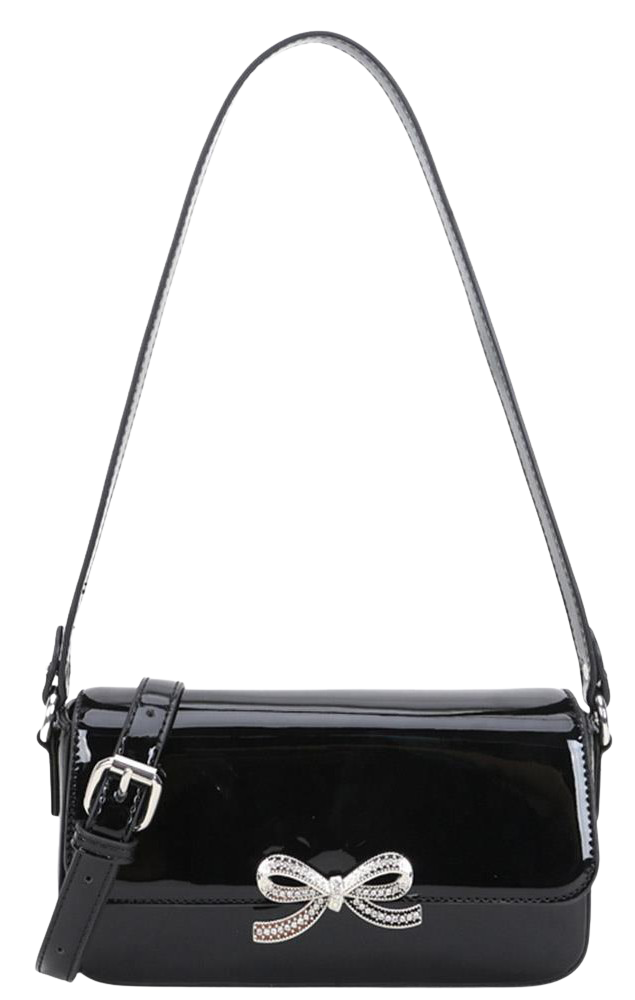 Joia After Dark Bow Shoulder Bag – Elegant Evening Shoulder Bag    JOIA TRADING CO.