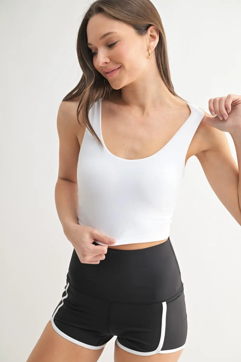 Mono B Maxine Double Strap Sports Bra – Longline Low-Impact Bra    MONO B
