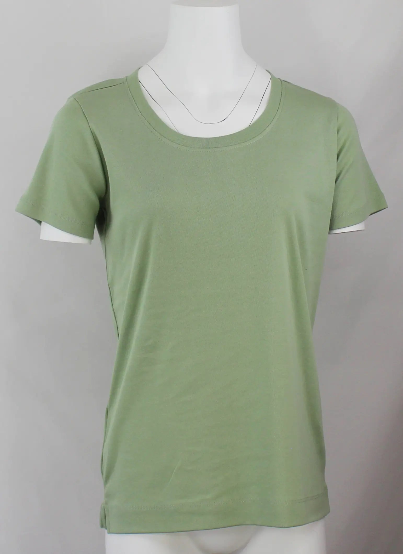 Keren Hart Solid Knit Top – Soft Cotton Everyday Tee  SAGE-XL  KEREN HART