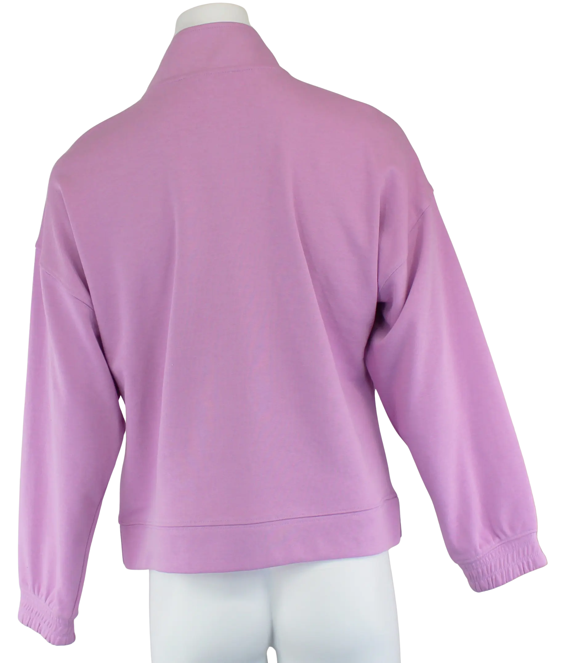Keren Hart Blossom Pullover – Lilac Half-Zip Fleece Sweatshirt with Kangaroo Pocket    KEREN HART
