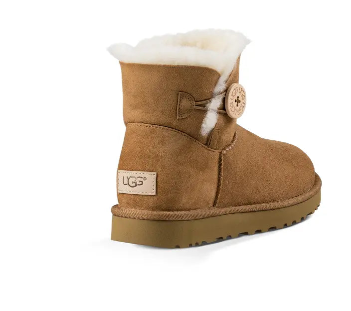 Women’s UGG Mini Bailey Button II – Cozy Sheepskin Boot with Versatile Style    UGG