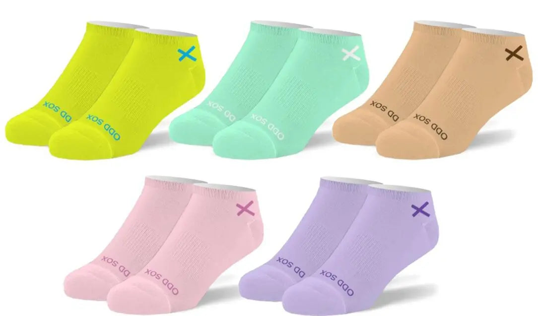 Kids Odd Sox Pastel Ankle Socks (5-Pack) – Everyday Cushion Comfort  MULTI / 7-10 YRS  ODD SOX