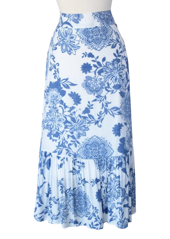 Keren Hart Riviera Floral Skirt – High Rise Flowy Skirt