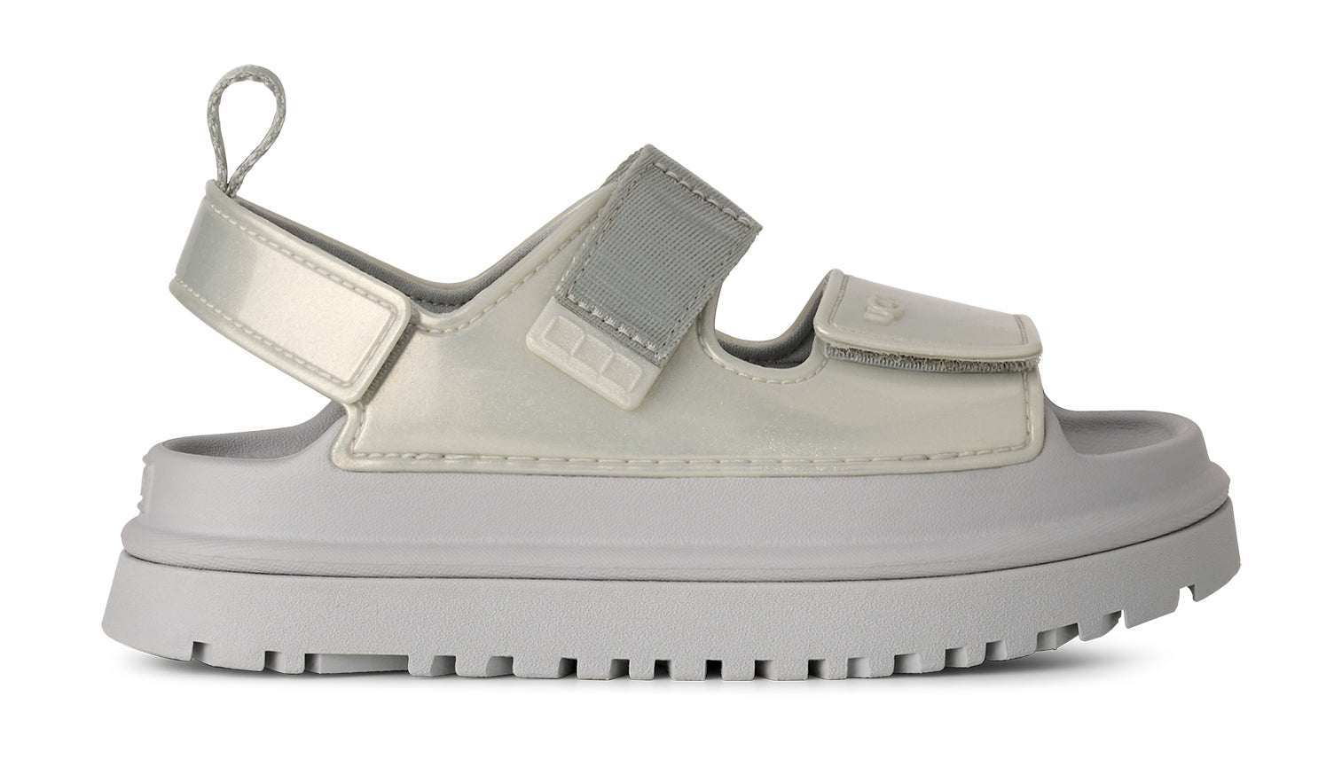 Kids' UGG GoldenGlow Glossy Sparkles – Shimmer Summer Sandals    UGG