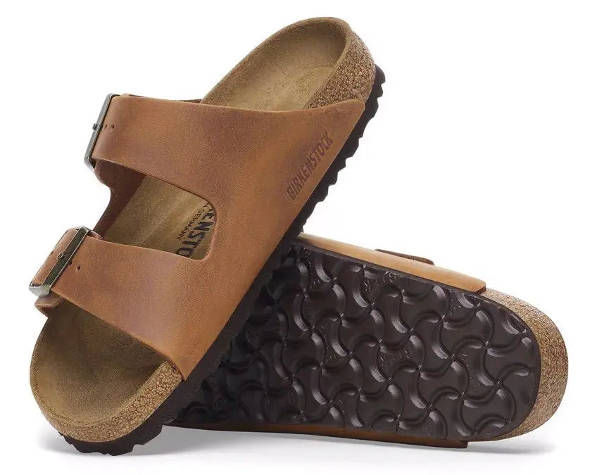 Birkenstock Arizona Oiled Leather – Two-Strap Sandals for Women    BIRKENSTOCK