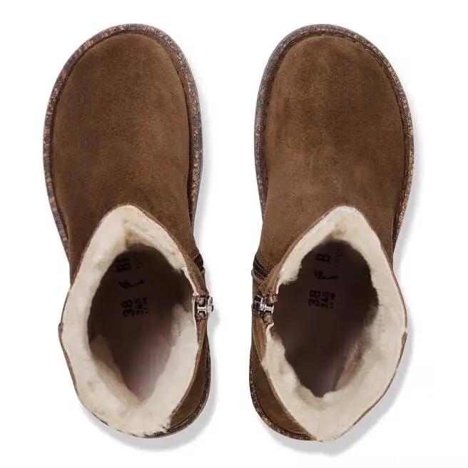 Women's Birkenstock Uppsala Zip Shearling – Cozy Suede Boots with Genuine Shearling Lining    BIRKENSTOCK