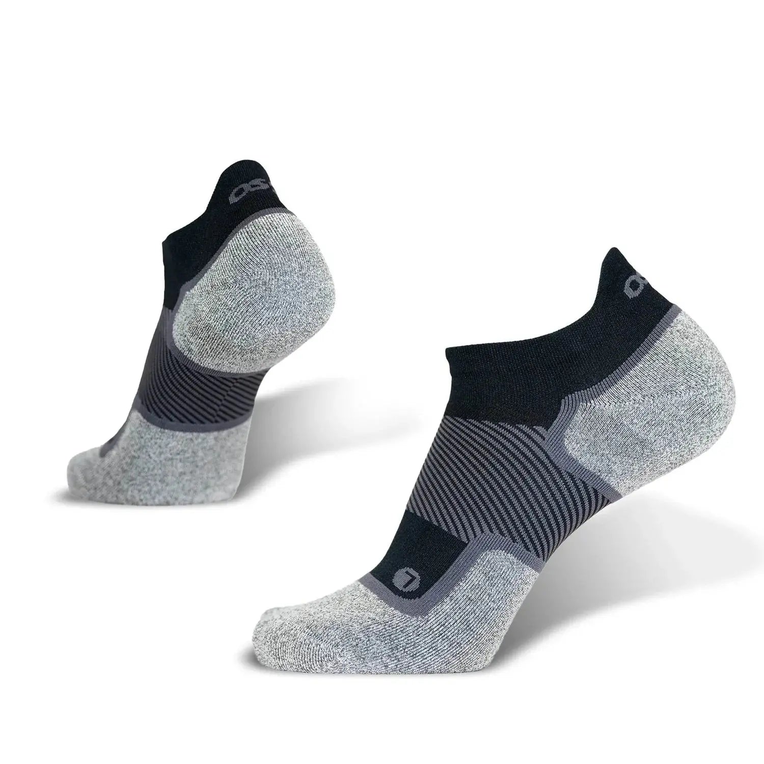 OS1st Wellness No Show Socks – Diabetic-Friendly Low Cut Support  BLACK / XXL  OS1st