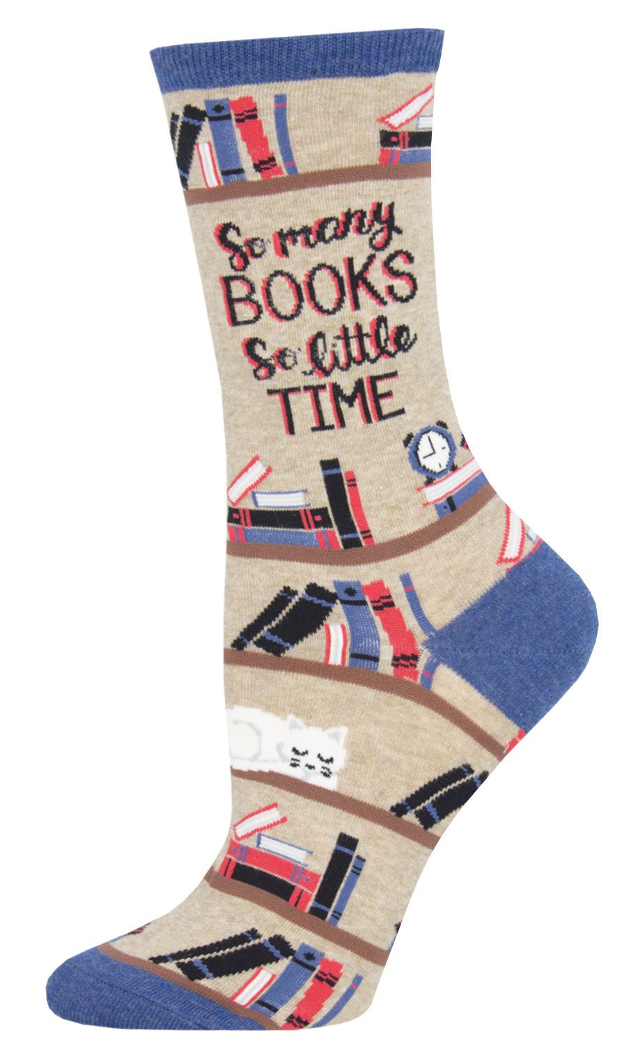Women's SockSmith Time For A Good Book Socks – For Page Turners & Dreamers    SOCK SMITH