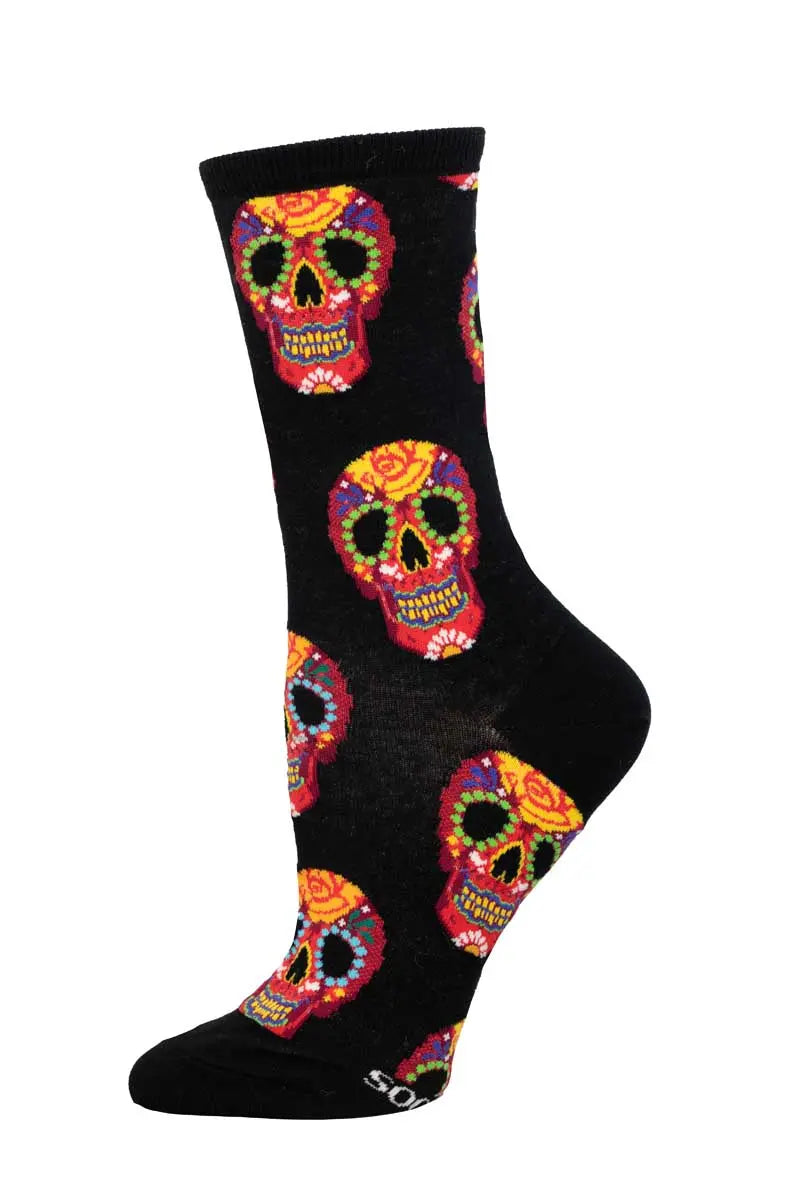 Socksmith Día De Los Muertos Skull Socks – Celebrate in Style    SOCK SMITH
