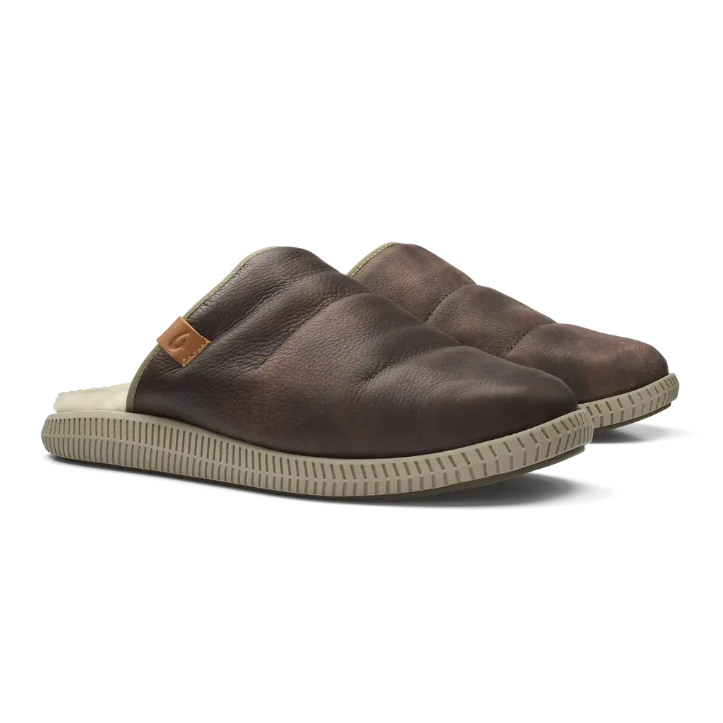 Men’s Olukai Mua 'Ili Slipper – Buttery Leather & Sneaker-Level Support    OLUKAI