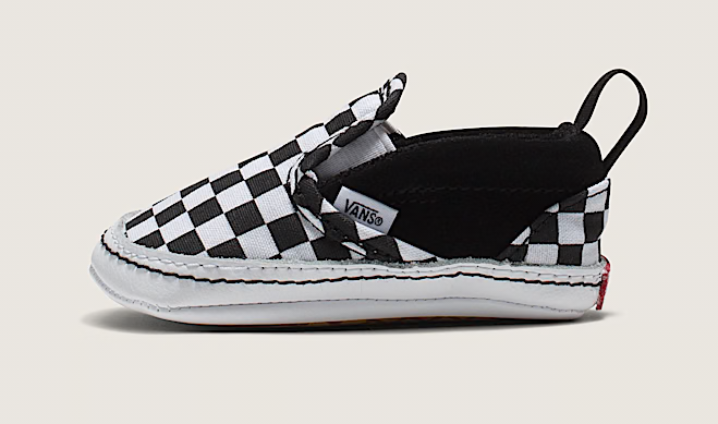 Infant Vans Slip-On V Crib – Classic Checkerboard Style for Little Feet