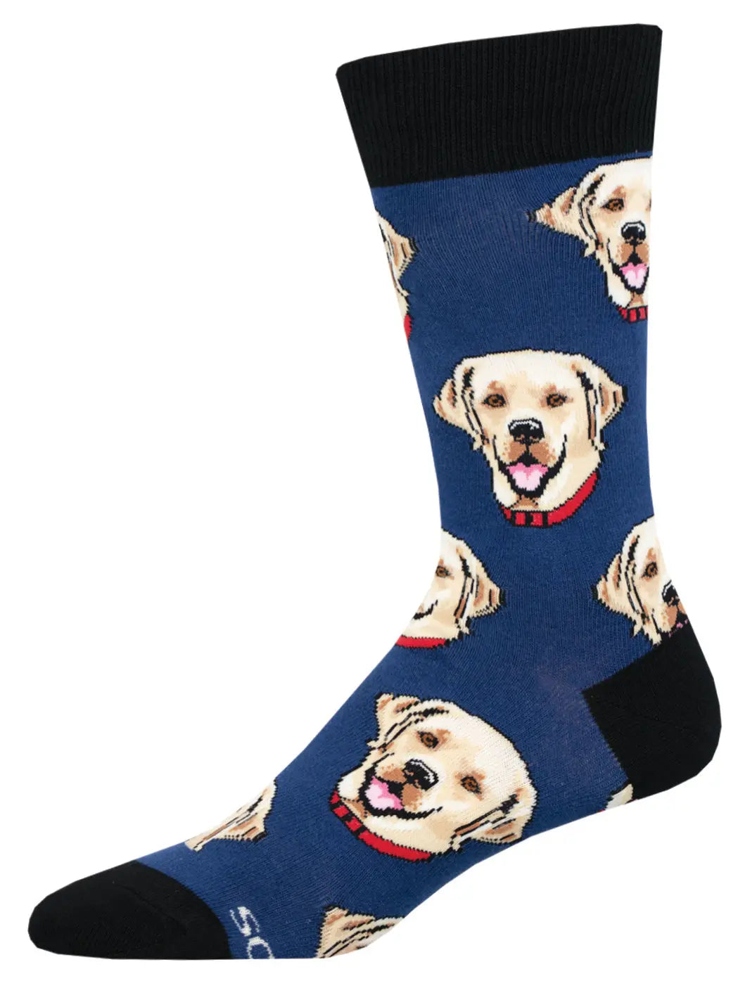 Socksmith Labrador Socks – Men’s Fun Dog Print Cotton Blend    SOCK SMITH