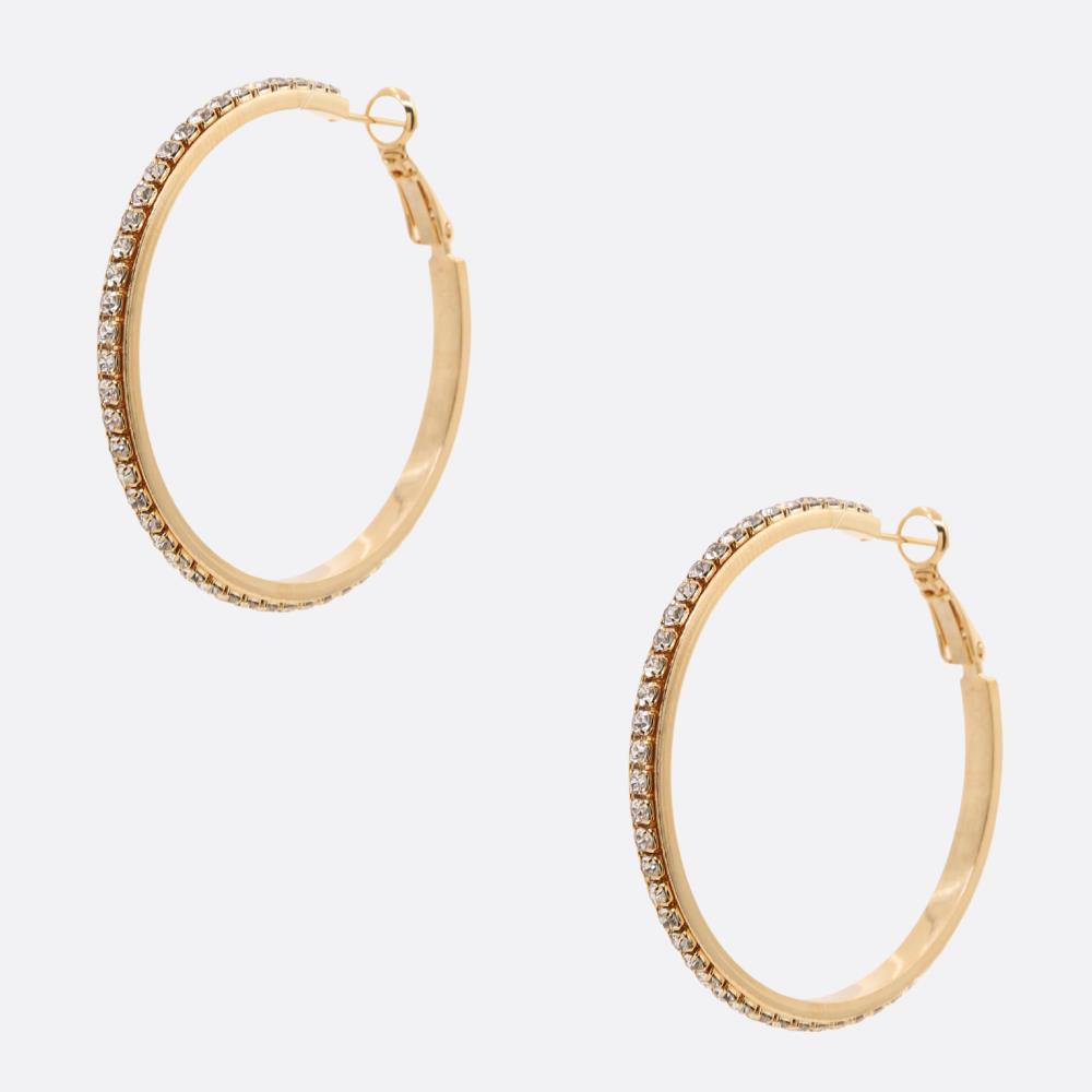 MOONLIT SPARK HOOP EARRINGS    JOIA TRADING CO.