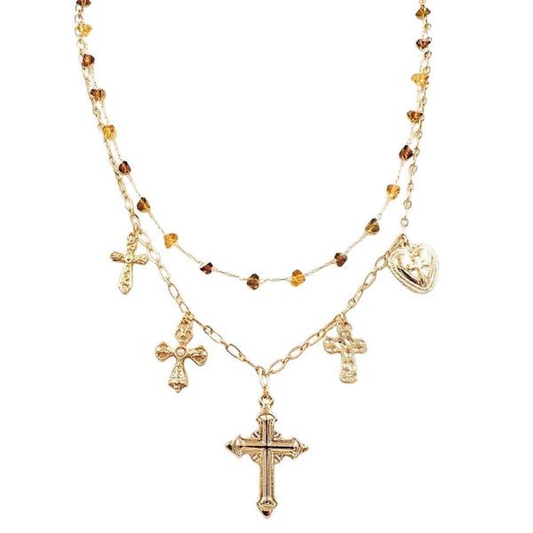 Joia Blessed Layer Charm Necklace – Meaningful Layers, Faith Inspired Style    JOIA TRADING CO.