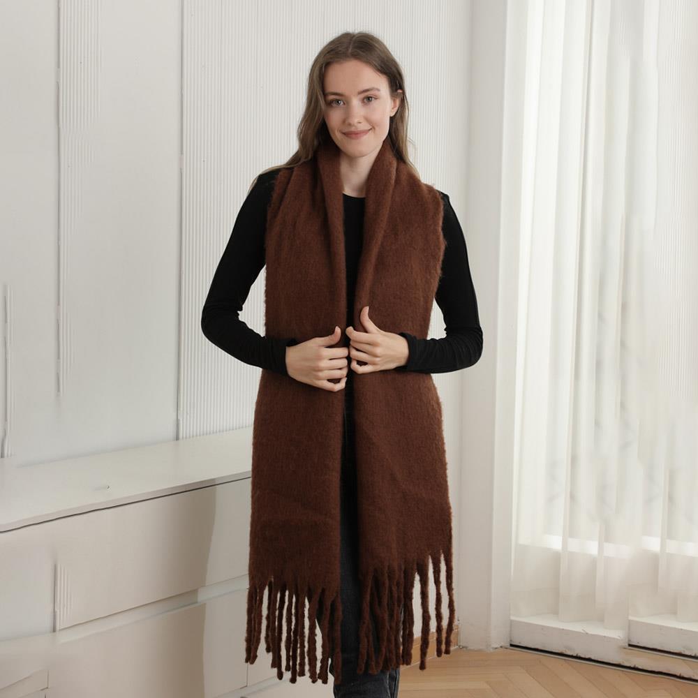 Joia Cozy Cuddle Scarf – Lightweight Plush Fringe Scarf    JOIA TRADING CO.