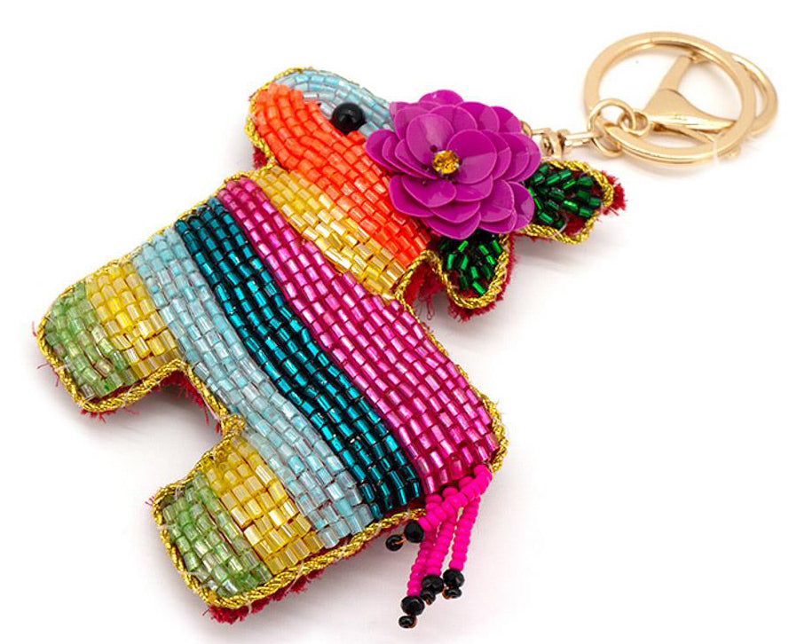 Joia Beaded Bag Charm Keychain – Handmade & Decorative Bag Charm    JOIA TRADING CO.