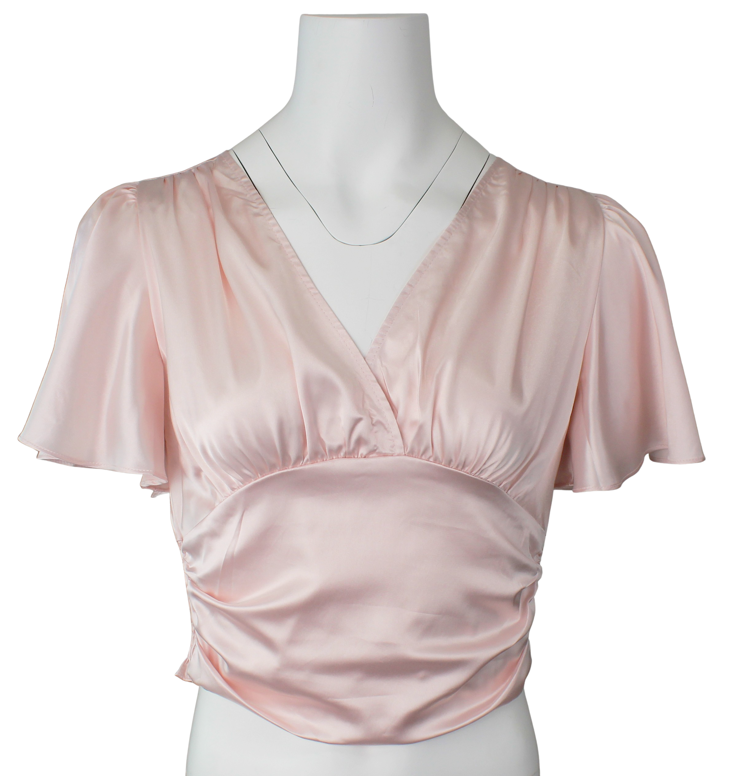 Timing Sunset Dreaming Top – Flutter Sleeve Crop Top    TIMING INC