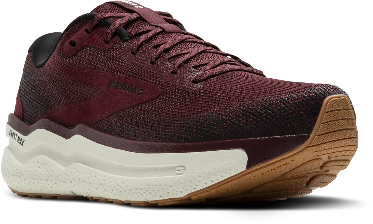 Brooks Men's Ghost Max 2 – Maximum Cushioning & Smooth Strides  TRUFFLE-BLACK-COCONUT-2E-13  BROOKS