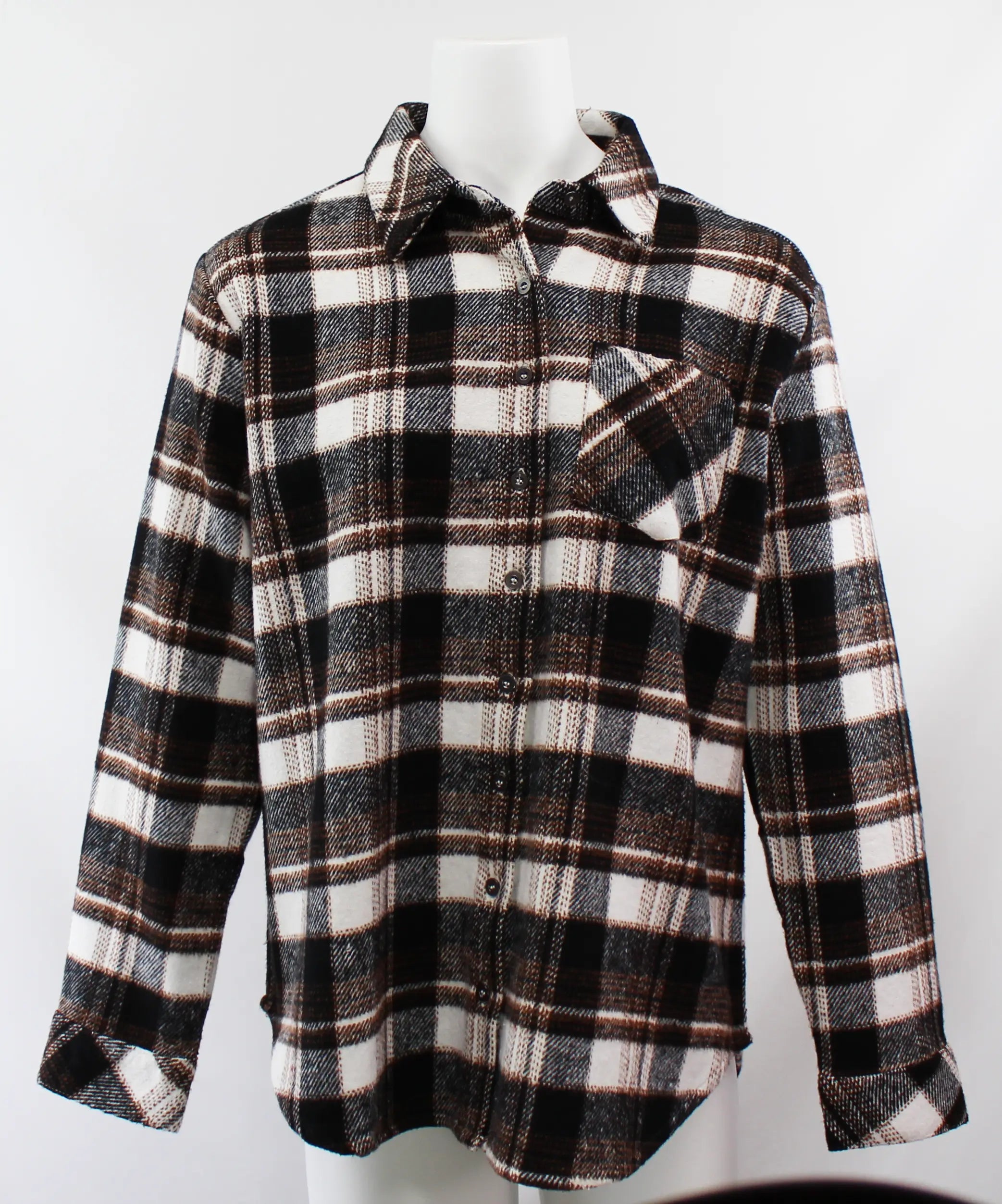 Keren Hart Pumpkin Season Shirt – Classic Fall Plaid Flannel  MULTI-STRIPE-XL  KEREN HART