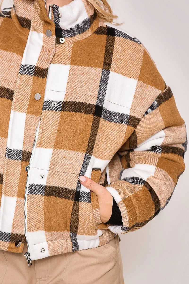 Sunrise Plaid Jacket    TIMING INC
