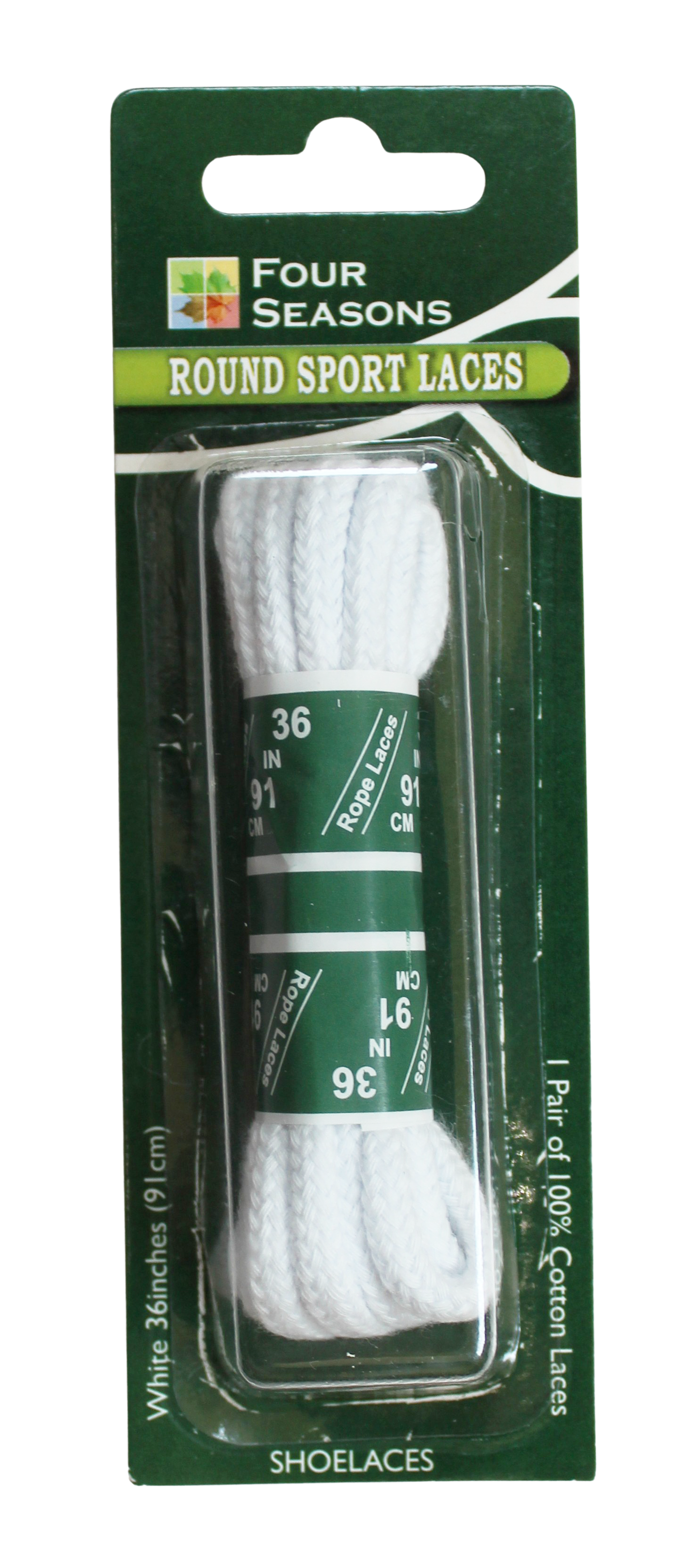 Four Seasons Round Sport Laces – Durable Cotton Shoelaces for Everyday Use    BURTEN DISTRIBUTION