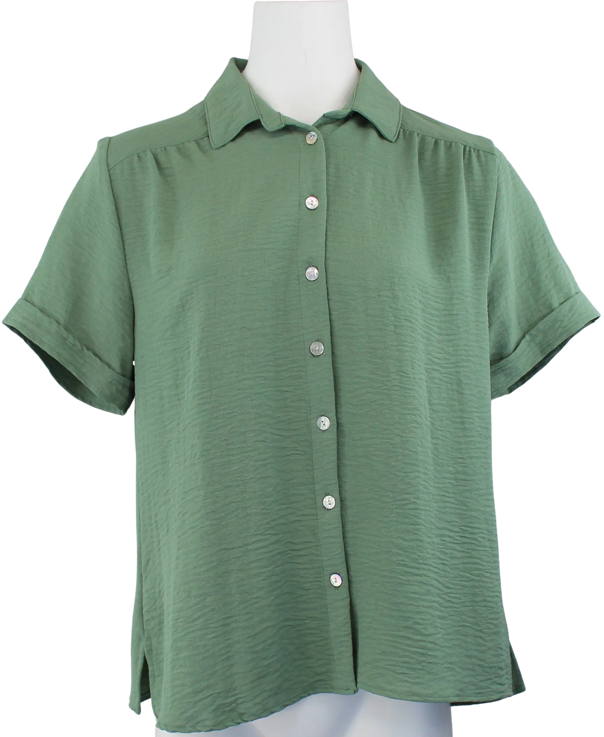 L. Hamrick Veda Crinkle Blouse – Lightweight, Textured & Effortlessly Stylish  OLIVE-GROVE-XL  L HAMRICK