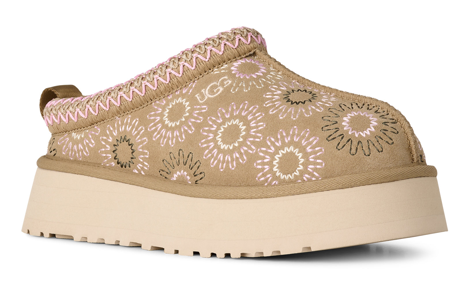 Women’s UGG Tazz Sun Stitch – Embroidered Platform Slip-On