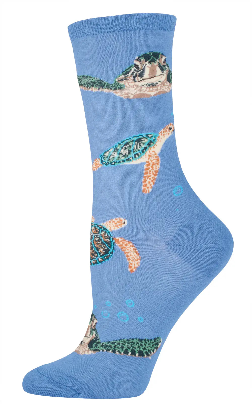 Socksmith Women’s Sea Turtles Socks – Ocean-Inspired Cotton Crew Socks    SOCK SMITH