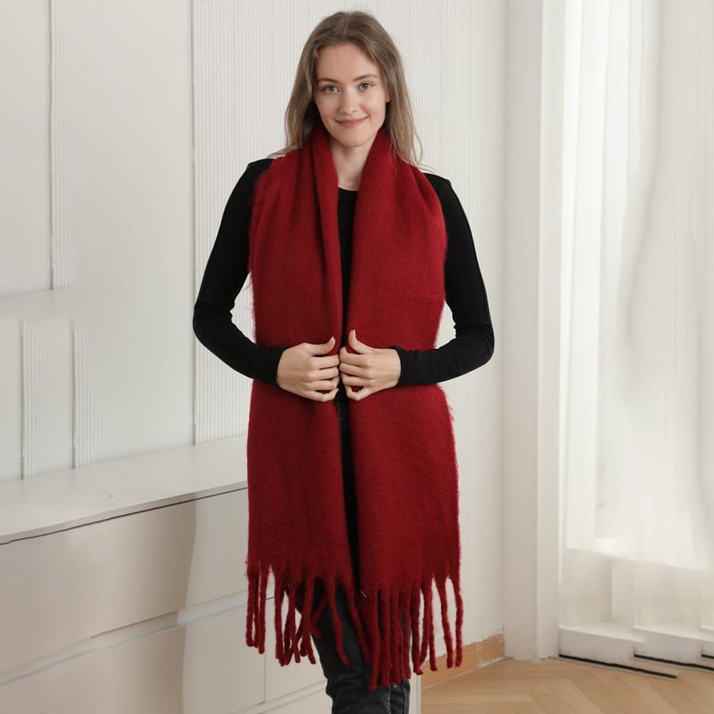 Joia Cozy Cuddle Scarf – Lightweight Plush Fringe Scarf    JOIA TRADING CO.