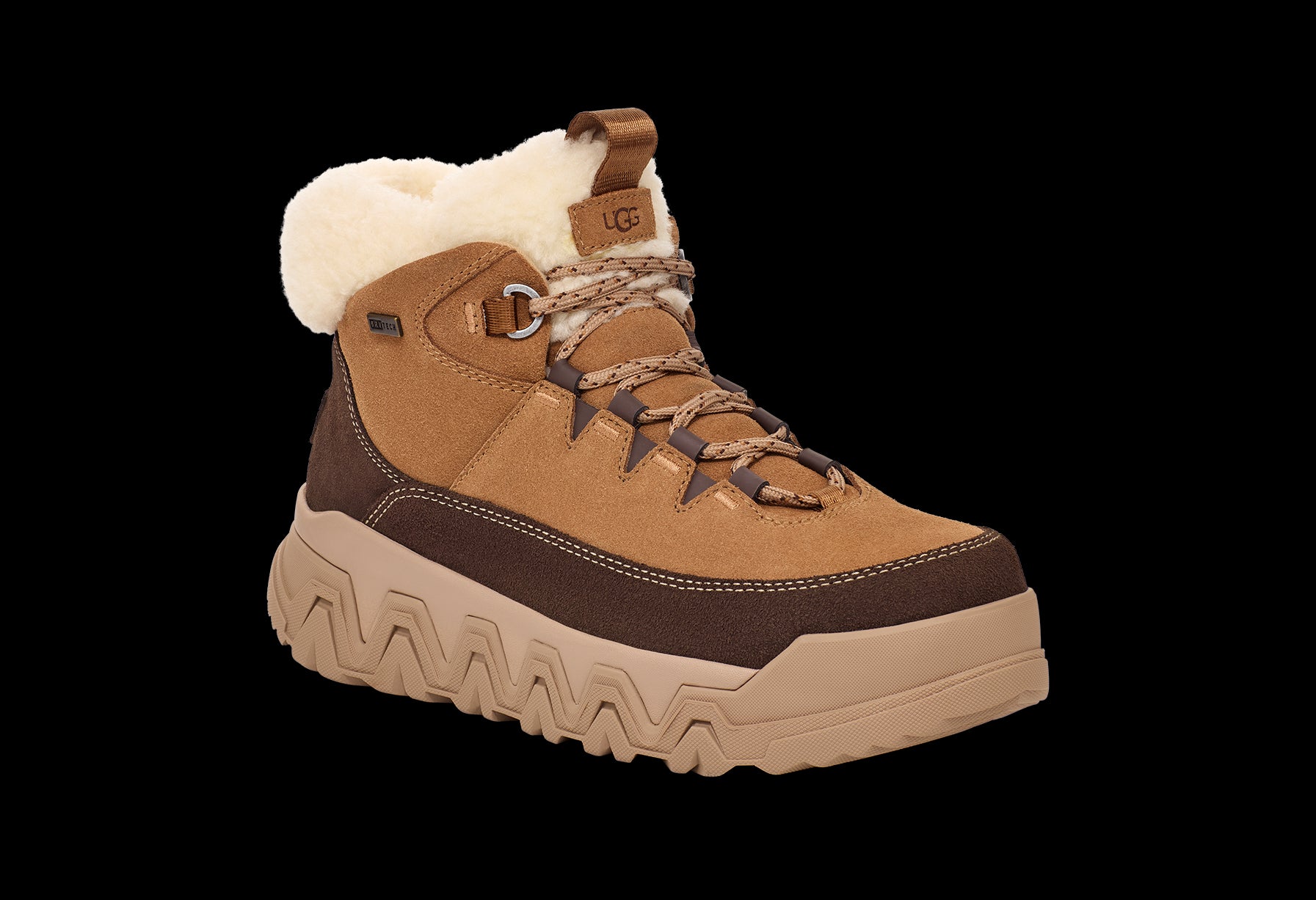 UGG MEN'S MIWO TRAINER HIGH CHESTNUT SUEDE top SNEAKER SHOE BOOT US 12 1104971