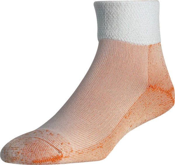 Active Diabetic 1/4 Crew Socks – Drymax Comfort, Cupron Copper Care  WHITE / COPPER / S  DRYMAX