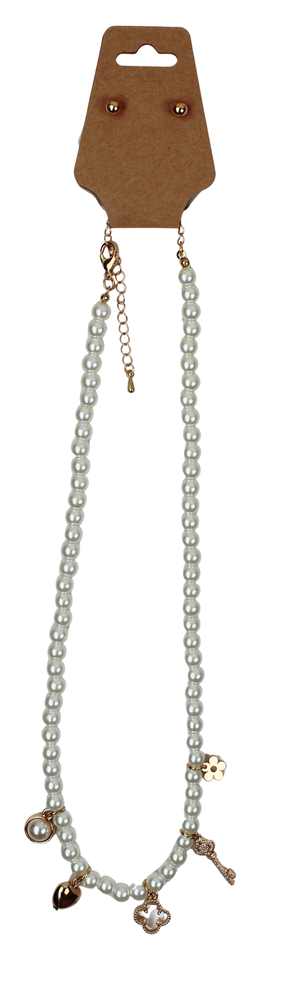 Joia Enchanted Charm Pearl Necklace – Elegant Pearl Jewelry    JOIA TRADING CO.