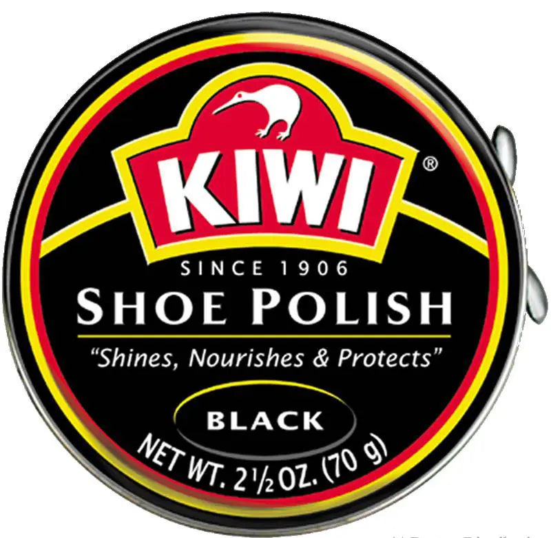 Kiwi Shoe Polish 2.5 oz – Shine, Nourish & Protect Leather Shoes    BURTEN DISTRIBUTION