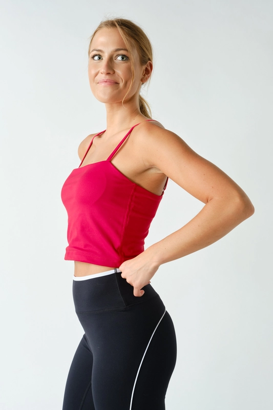 Mono B Venice Straight-Neck Cami Tank – Straight Neck Tank Top