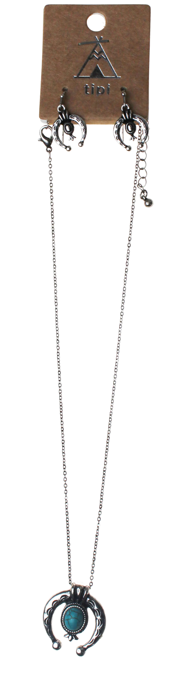 Joia Accessories Annie Horseshoe Turquoise Pendant Necklace – Western Chic Jewelry