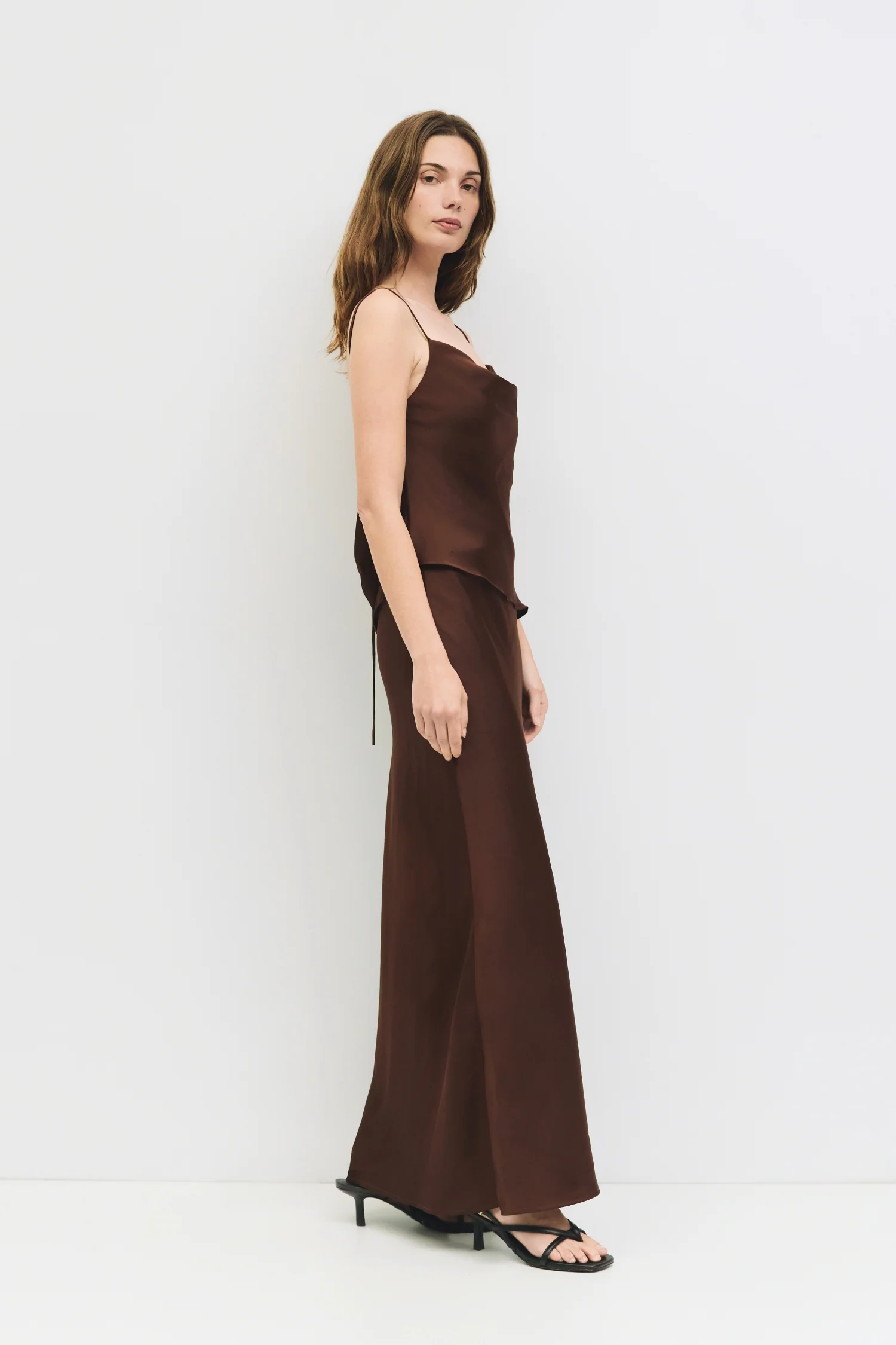Mod Ref Endless Evening Maxi Skirt – Satin Elegant Skirt
