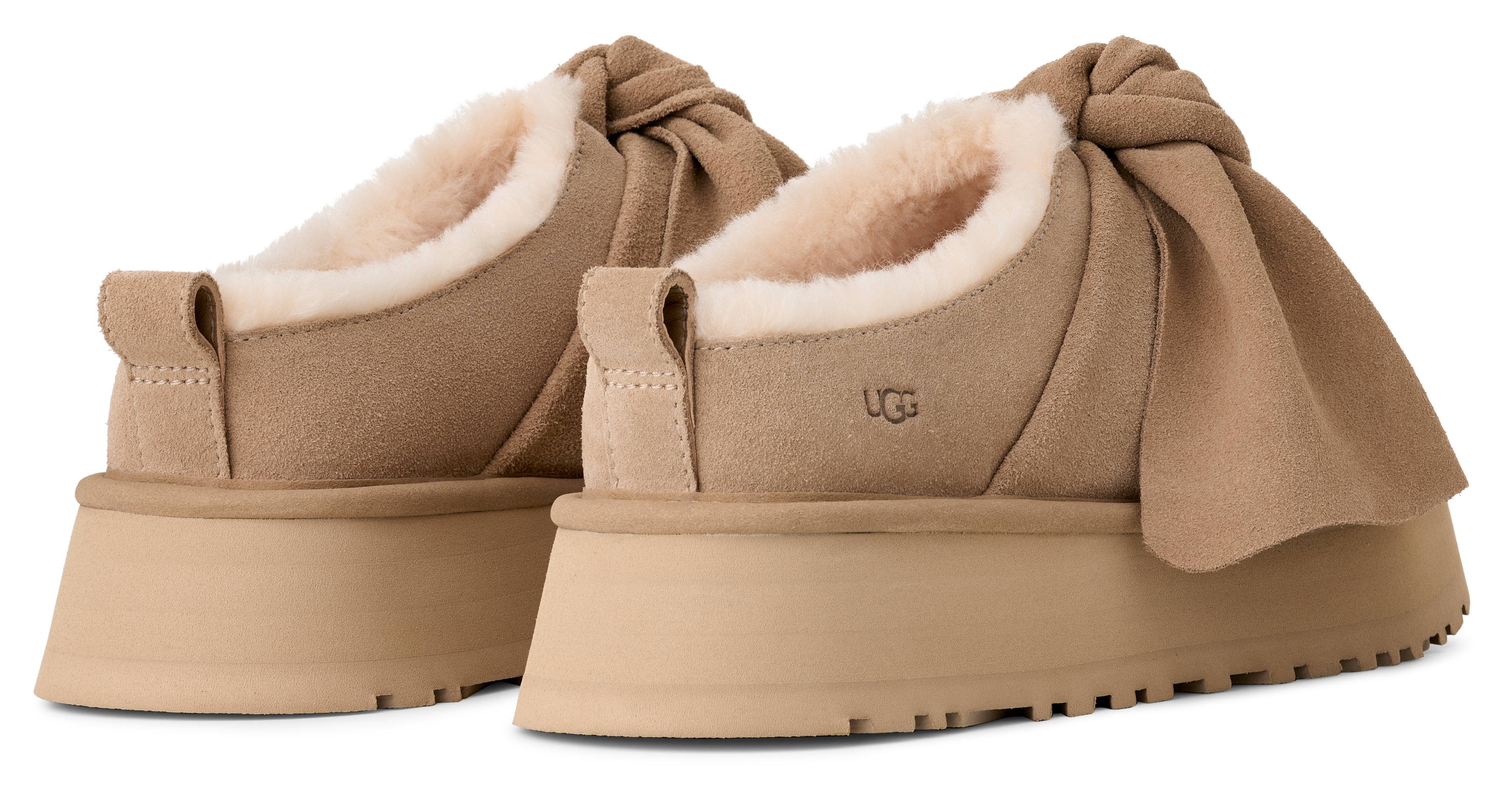 Women’s UGG Platform Slip-On Bow – Stylish Comfort Footwear    UGG