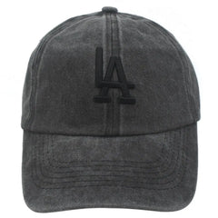 Joia Accessories LA Ballcap – Classic Embroidered Logo Hat  BLACK/BLACK / EA  JOIA TRADING CO.