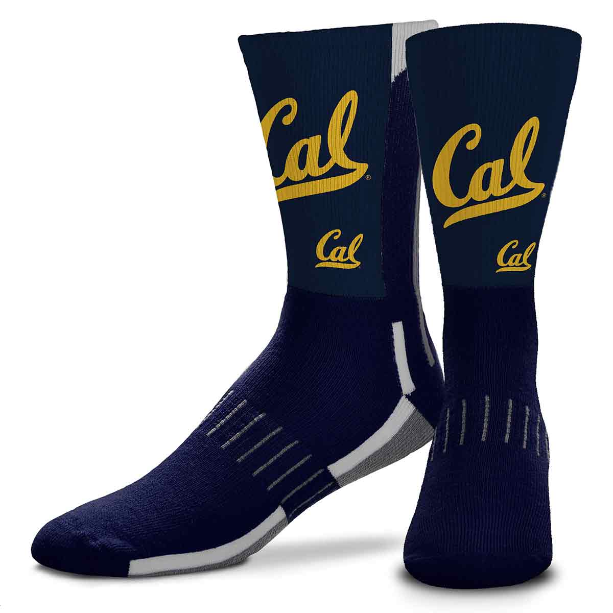 FBF Originals NCAA Football Phenom Curve Zoom II Socks – Team Spirit & Comfort  CAL BEARS / LARGE  FBF ORIGINALS