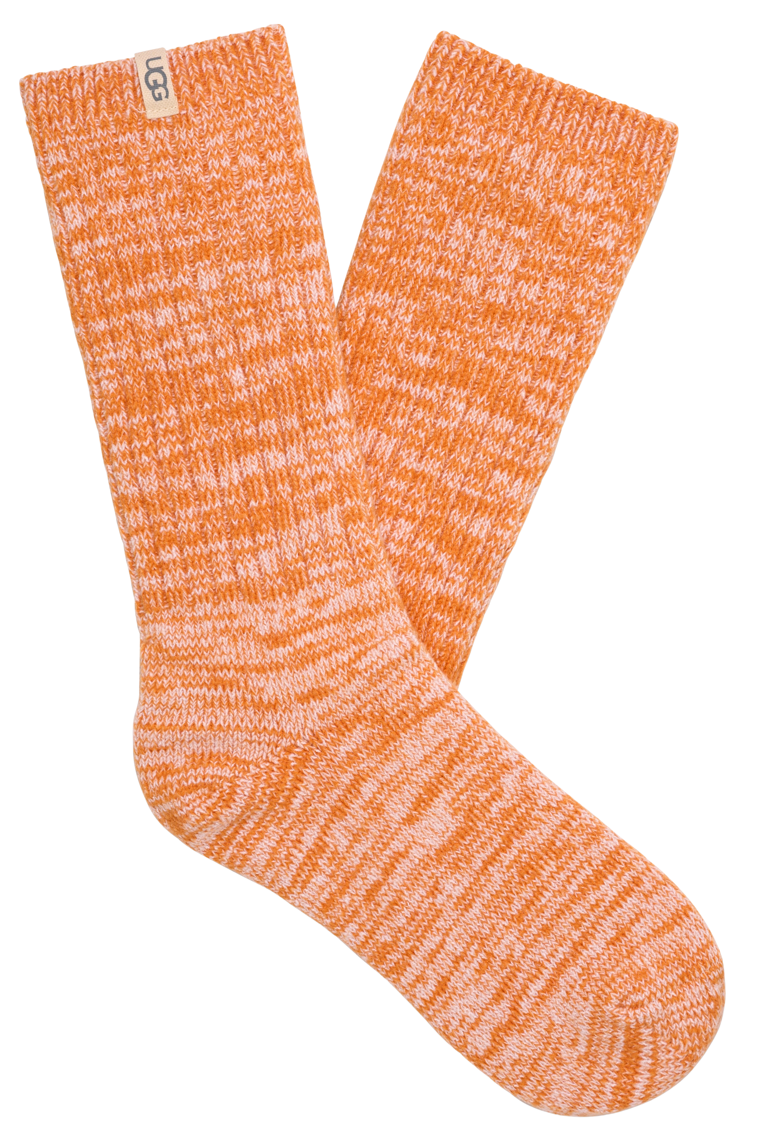 Women’s Rib Knit Slouch Crew Socks – Cozy & Stylish  DARK APRICOT  UGG