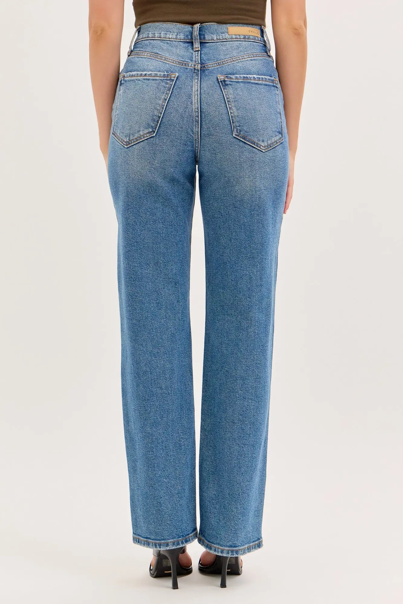 Cello Jeans Super High Rise Dad Jean – 90s Vintage Fit with 5 Pockets    WAT? JEANS & CELLO JEANS