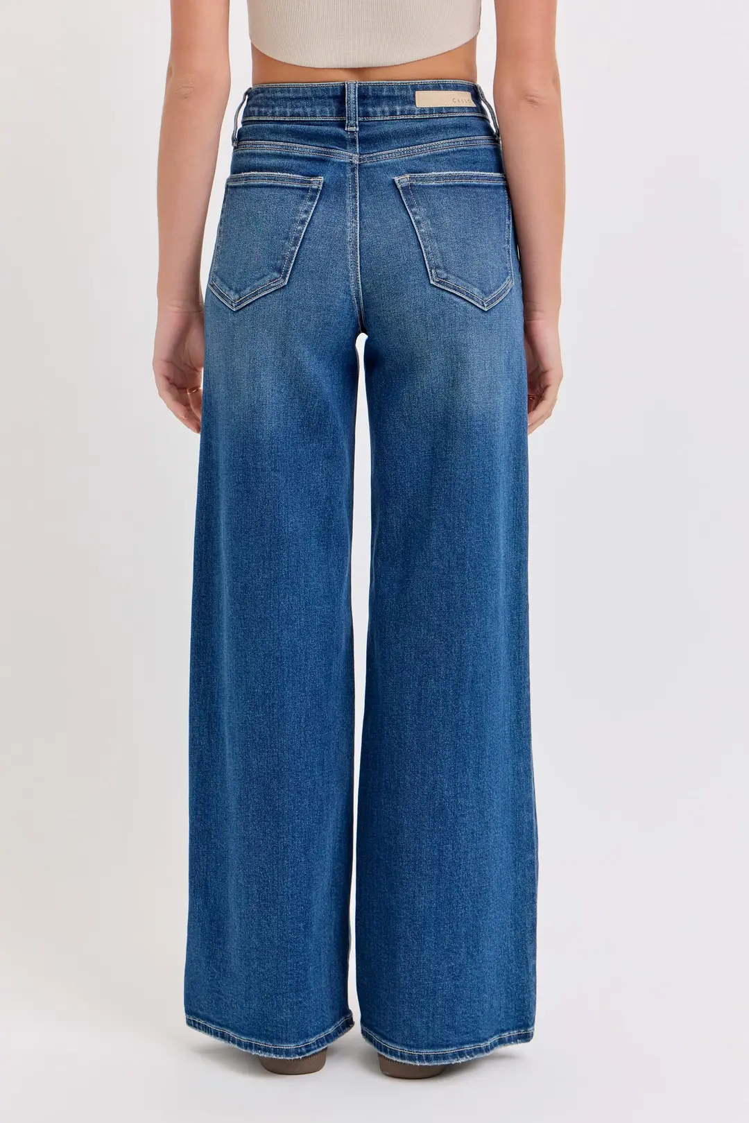 Cello Claira High Rise Wide Leg Jeans – Timeless Dark Wash Jeans