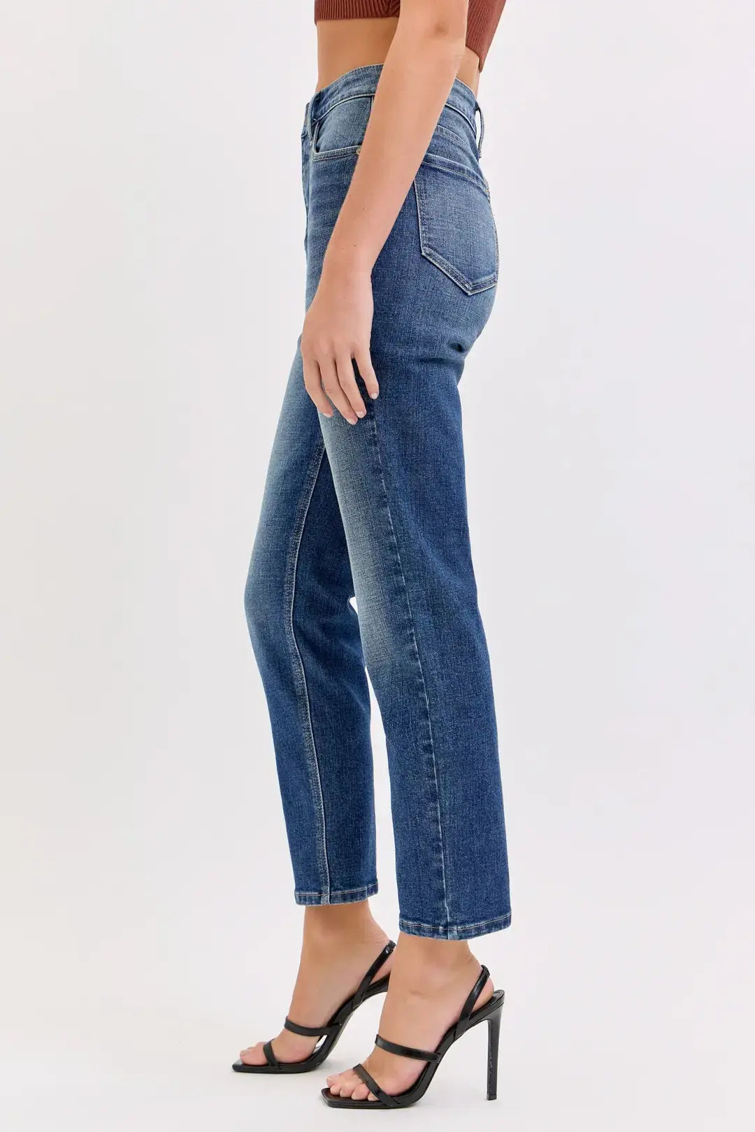 MARIBEL HIGH RISE MOM CROP JEANS  Product variant 