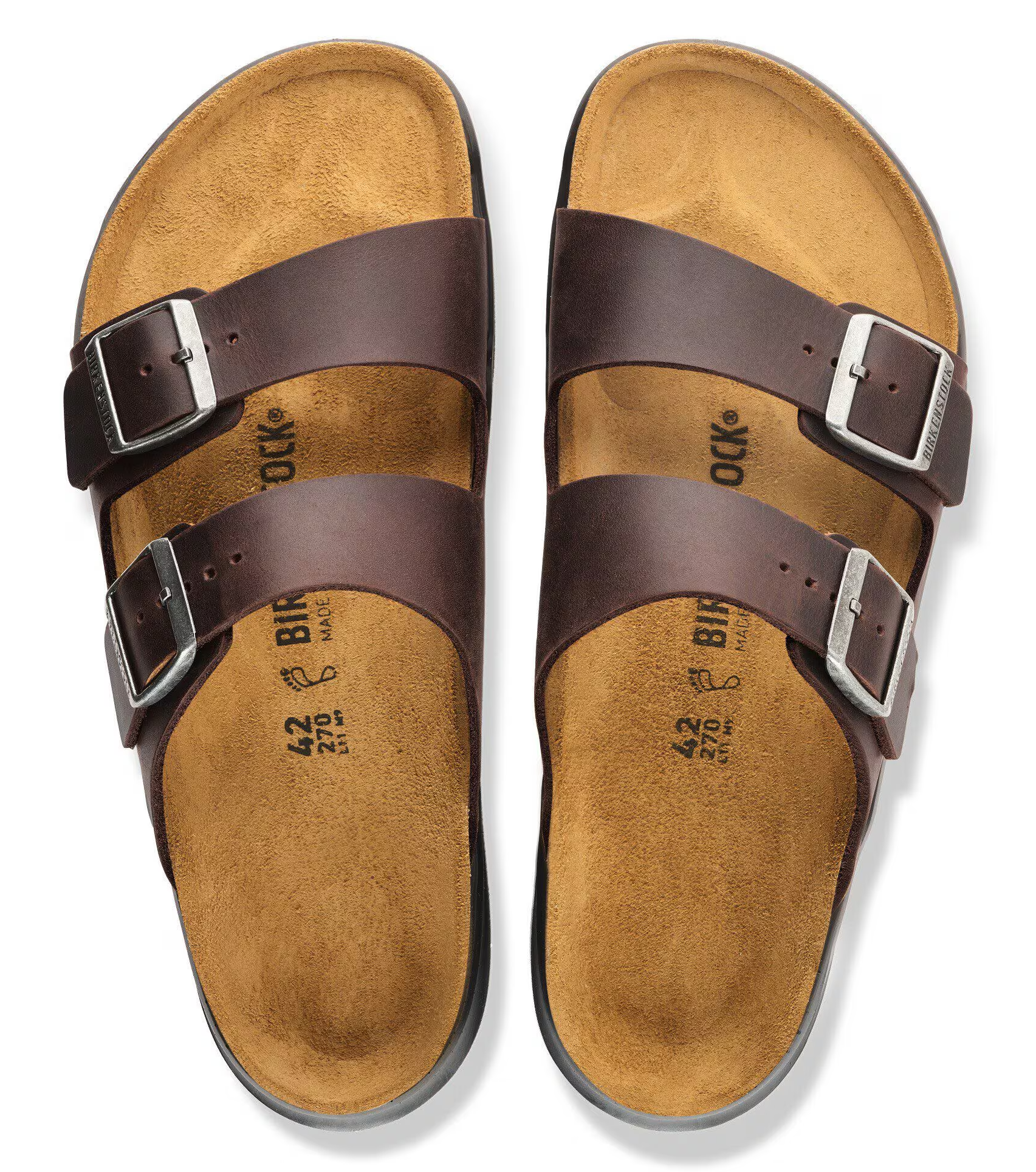 Men's Birkenstock Arizona Crosstown – Oiled Leather Sandals    BIRKENSTOCK